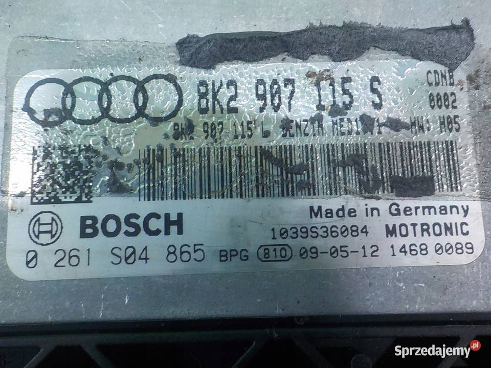 AUDI A5 8T 20 TFSI 09r COUPE 2D sterownik osobowe mazowieckie Suków