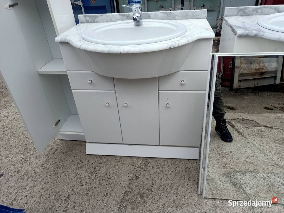 Meble łazienkowe komplet dwa zestawy jeden Dom i Ogród Wola Zarczycka