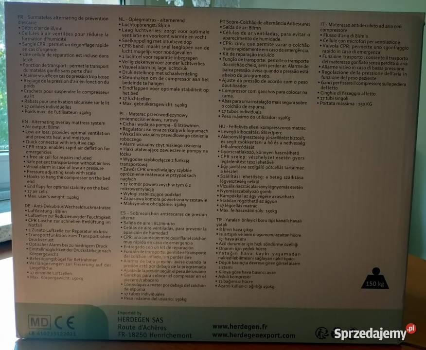 Materac przeciwodleżynowy rurowy Herdegen dolnośląskie Wrocław