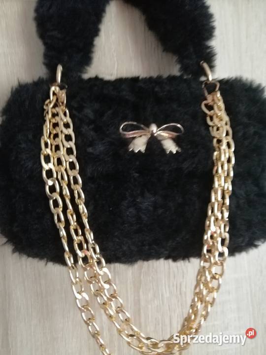 Torebka mała czarna do ręki i ramię Katowice