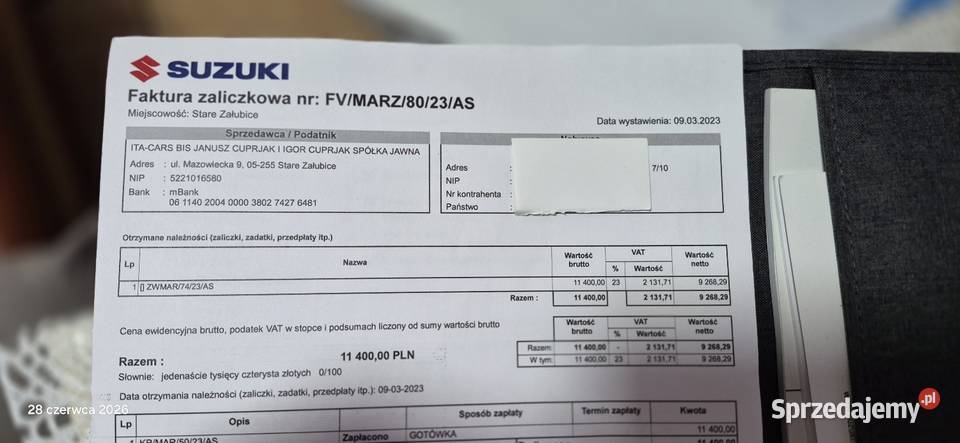 Silnik SUZUKI 20HP z 2 letnią gwarancją Bydgoszcz