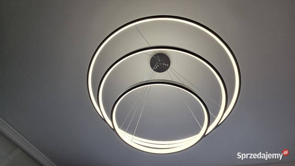 Lampa led 3 okregi nowa Lampy wiszące Dom i Ogród wielkopolskie Kępno
