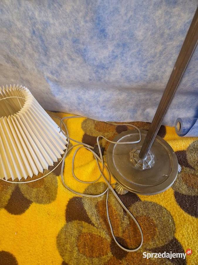 Scandinavian Art Deco Brass Floor Lamp 1930s lubelskie Łuków
