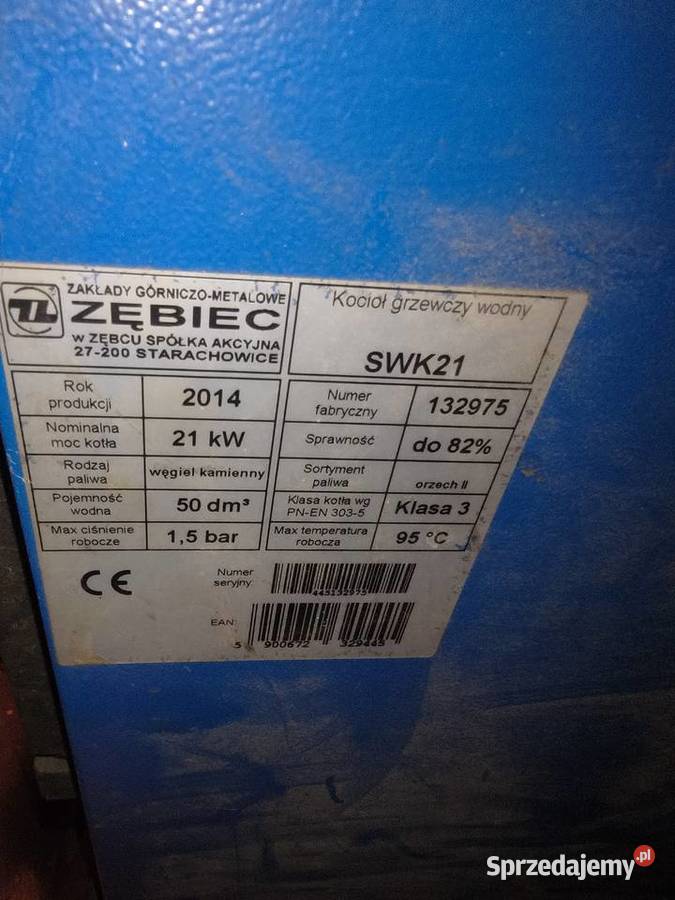 Piec ZĘBIEC 21KW świętokrzyskie