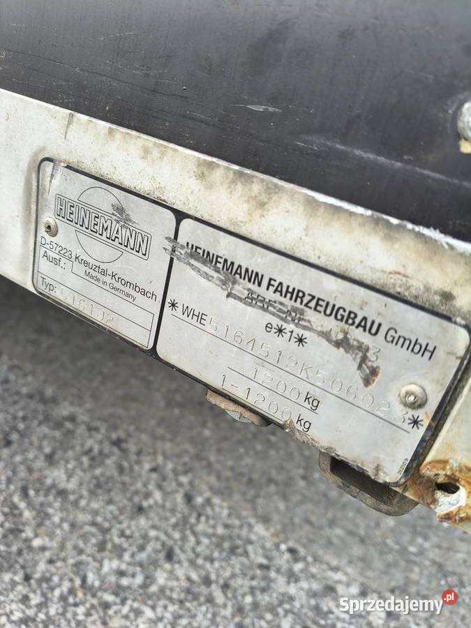 Przyczepka samochodowa 1200 1 2 t kat B podkarpackie Stara Wieś