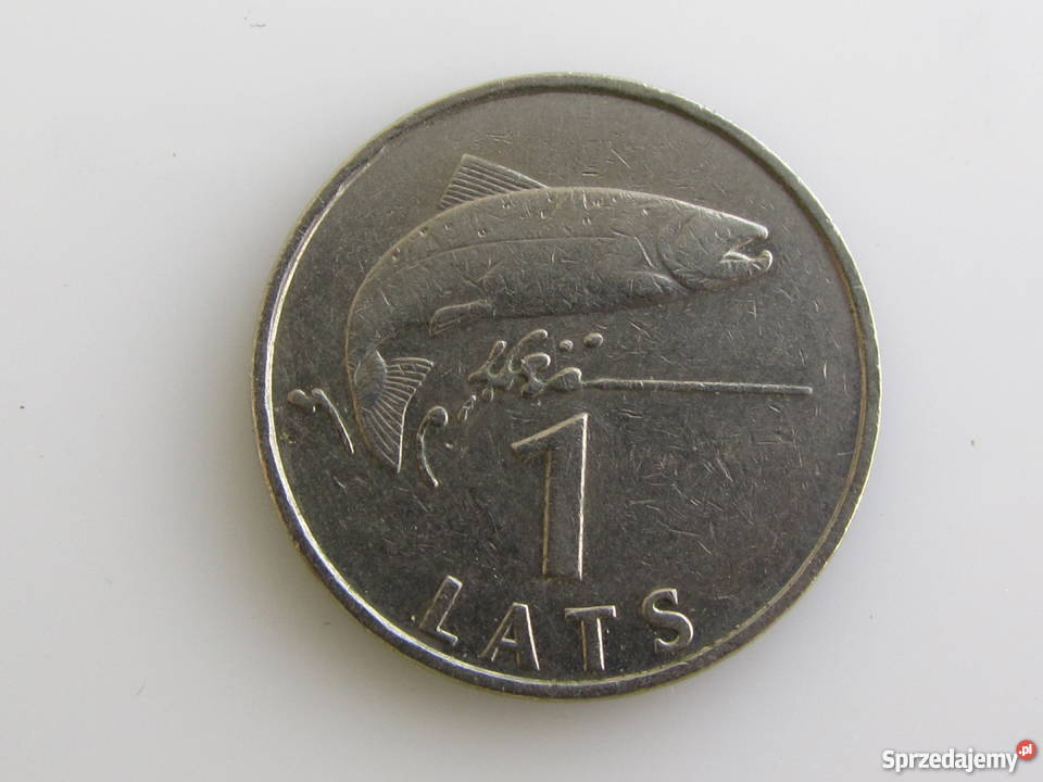 Moneta 1 Lats Łat 1992 Łotwa Olecko
