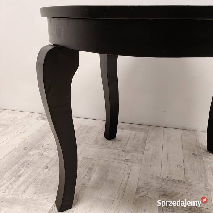 stół art Deco czarny mat do salonu jadalni łódzkie sprzedam