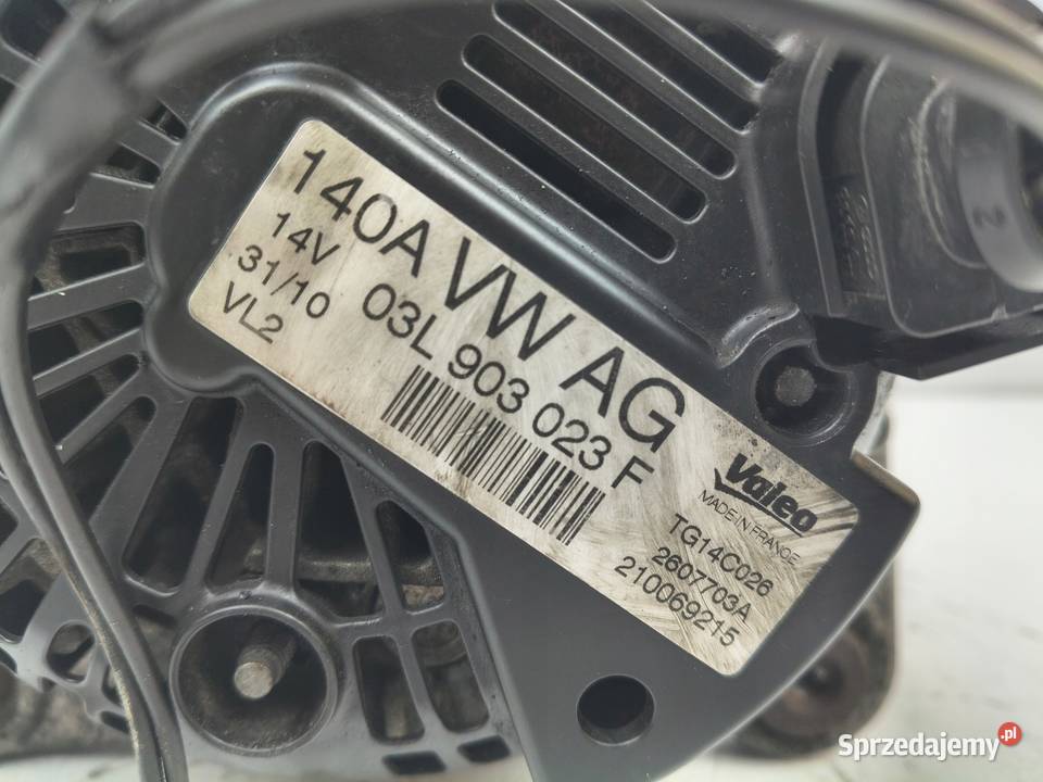 ALTERNATOR VW Golf Plus 16 TDI valeo 03L903023F lubelskie Chełm sprzedam