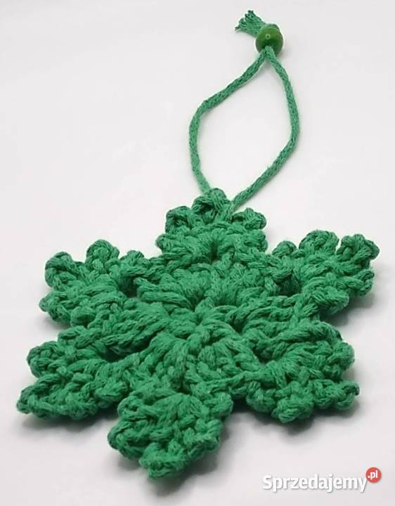 Płatek Śnieżynka na szydełku Crochet Christmas Gdańsk