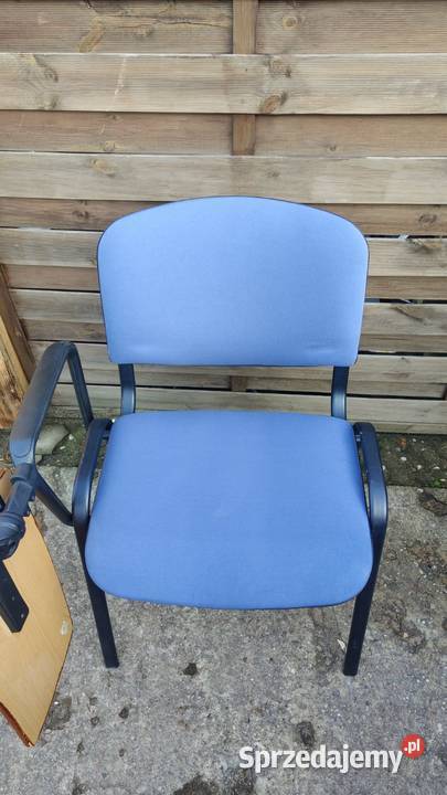 Krzesło ISO konferencyjne niebieskie z pulpitem Warszawa