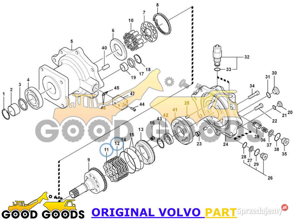 VOLVO TARCZE SILNIKA OBROTU 823022940 823022950 Władysławów