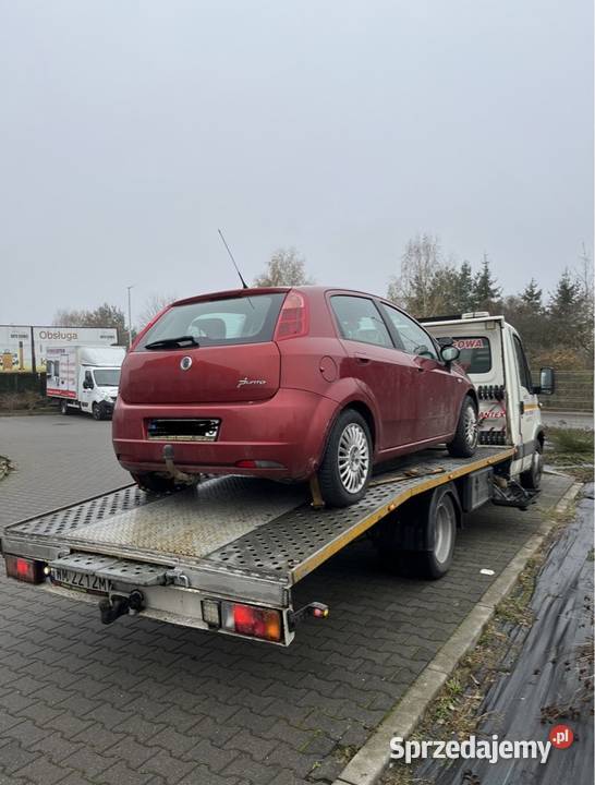 pomoc drogowa auto laweta transport maszyn mazowieckie Zakręt