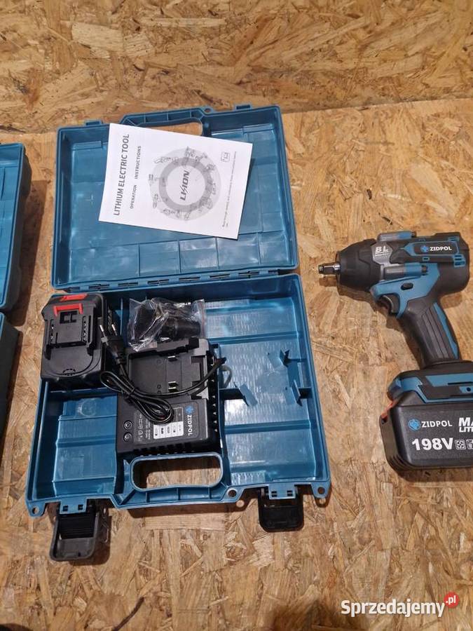 Klucz udarowy 1500Nm Zidpol N51 2xAKU 48V 60 ah Głogowa