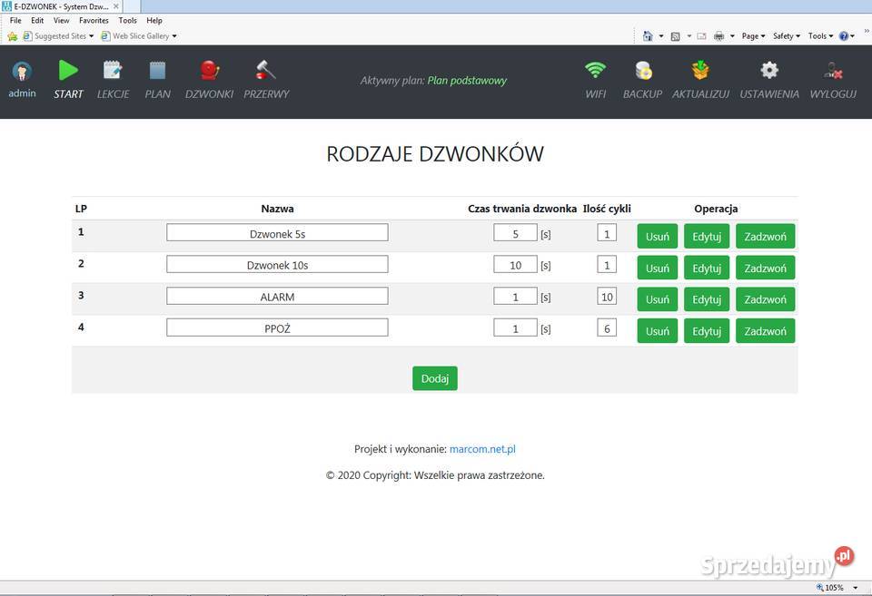 Elektroniczny dzwonek szkolny bezstresowy Pozostałe śląskie Katowice