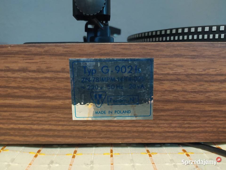 Gramofon Unitra Emanuel egzemplarz Krosno