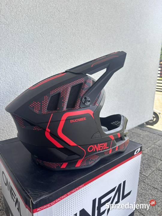 Kask rowerowy ONEAL BLADE STRIKE czarnyczerwony