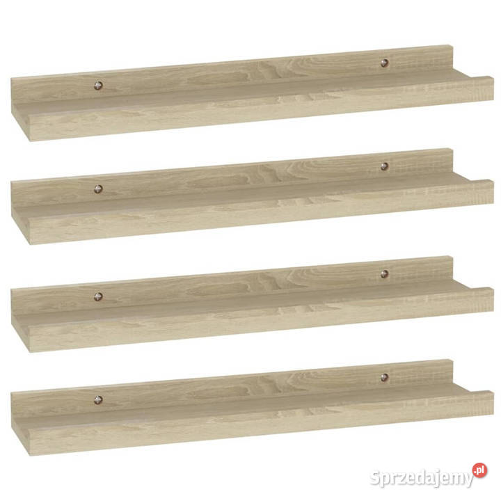 Półki ścienne 4 dąb sonoma 40x9x3 WM326684 Warszawa
