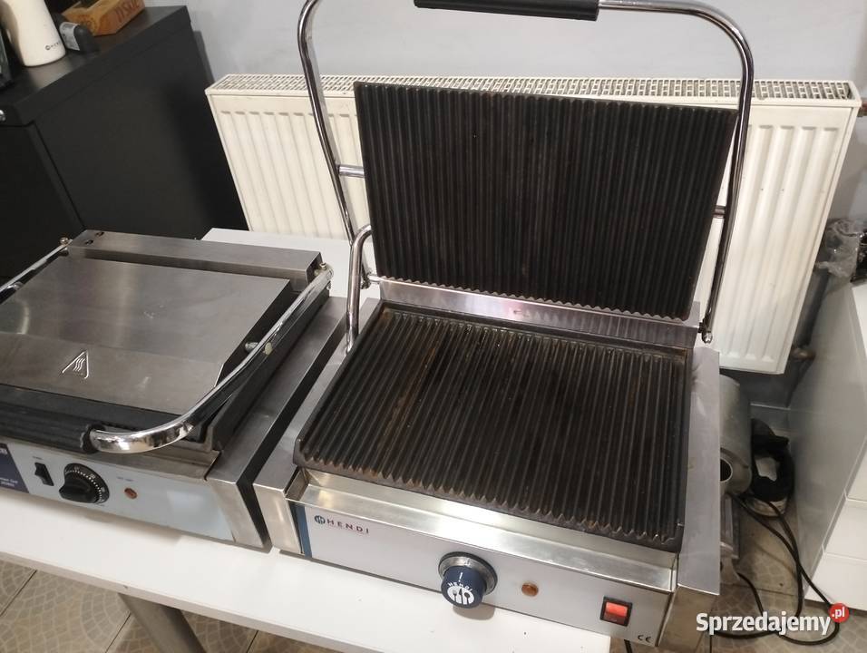 Grill kntaktwy gastronomiczny Ryflowanygładki