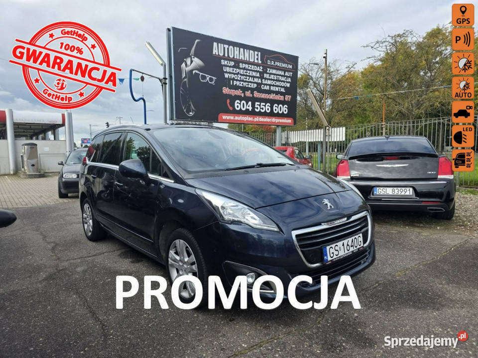 Peugeot 5008 16 HDI 115 Panorama LED Klima SUV Słupsk