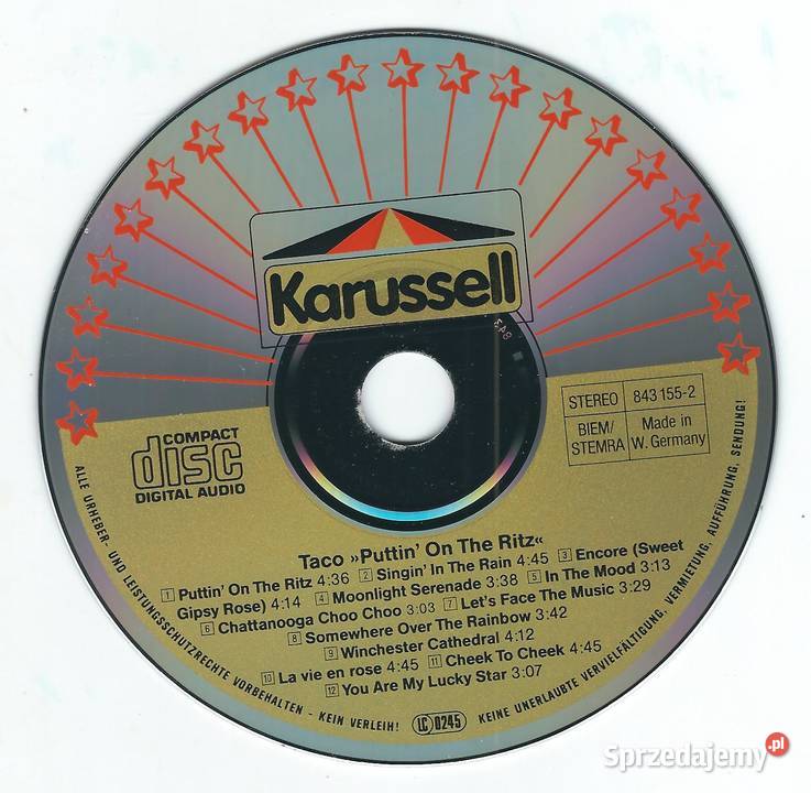 CD Taco Puttin On The Ritz 1990 Karussell 1 płyta Brwinów