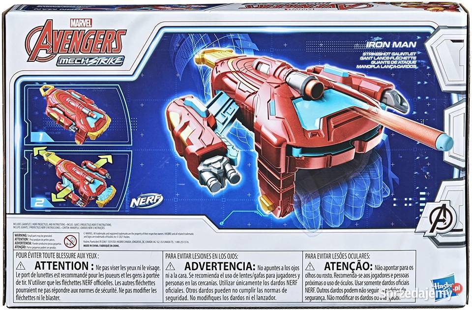 Nerf Avengers Rękawica MECH STRIKE IRON MAN małopolskie Mogilany