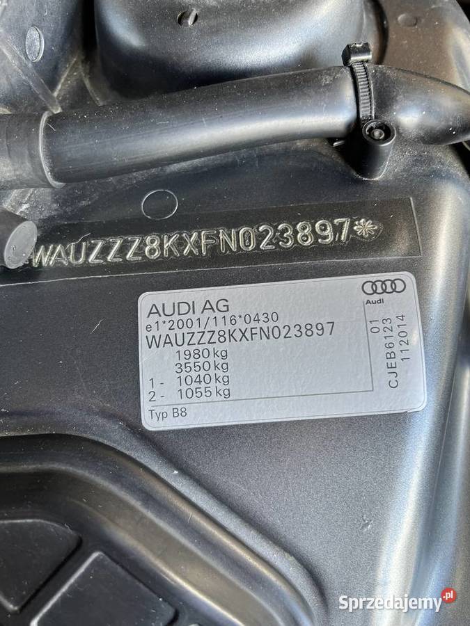 Audi A4 B8 Lift Koncówka 2014 Model 2015 18 TFSI Strzyżowice