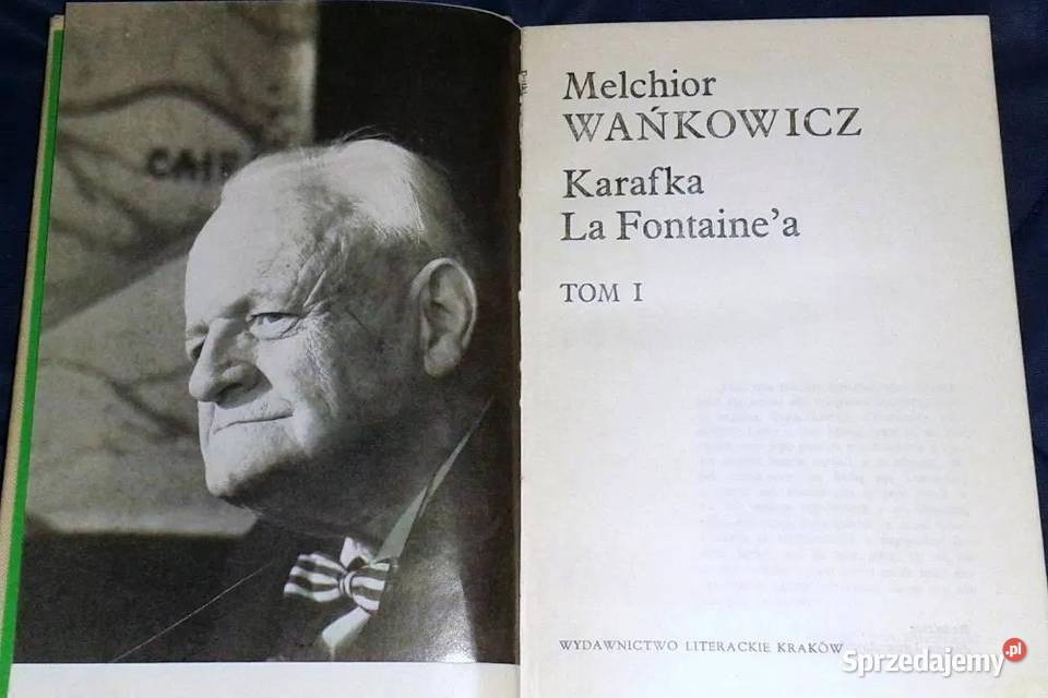 Karafka La Fontainea Tom 1 Melchior Wańkowicz twarda