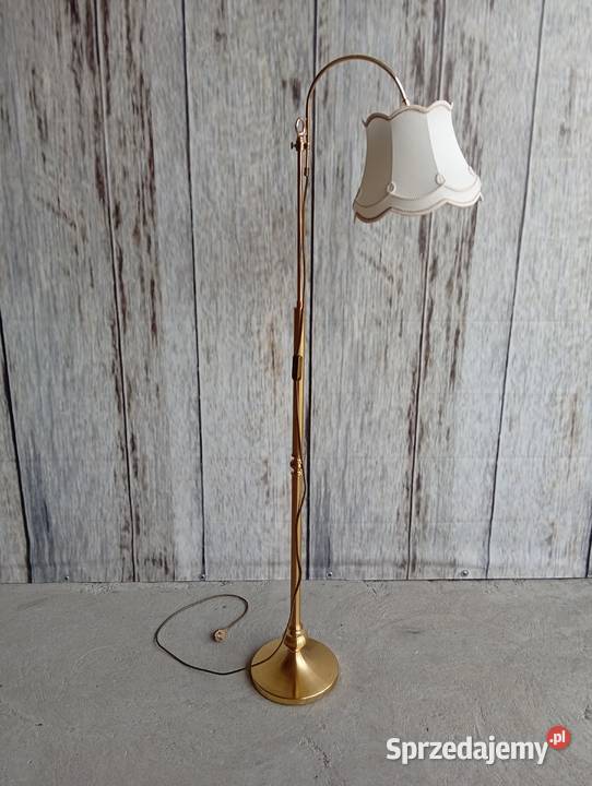 klasyczna mosiężna lampa podłogowa 192 kujawsko-pomorskie Byczyna sprzedam