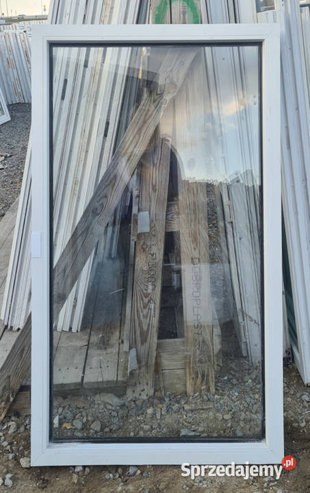 OKNA KacprzaK Witryna 80X133 FIX Używany PCV Okna ścienne mazowieckie Siedlce
