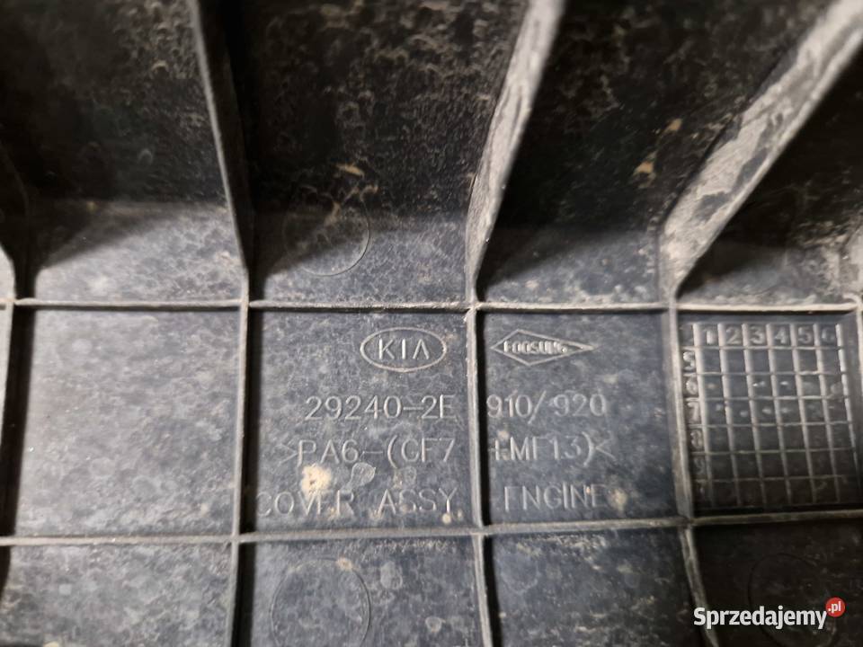 Osłona pokrywa silnika Kia Optima IV 292402E910 zachodniopomorskie Złocieniec
