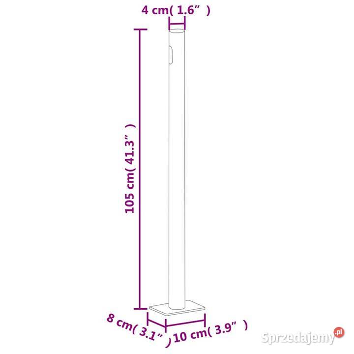 vidaXL Wysuwana markiza boczna na taras 170x1200 mazowieckie Warszawa