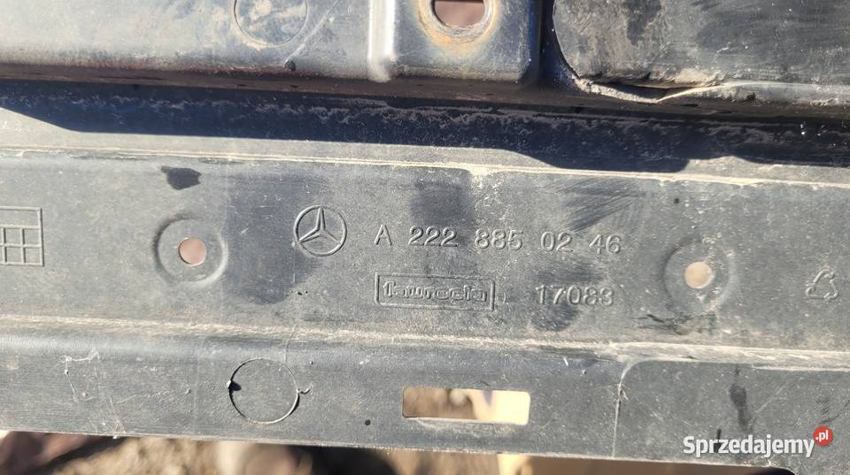 Mercedes S W222 MOCOWANIE ZDERZAKA TYŁ SLIZG śląskie Ruda Śląska