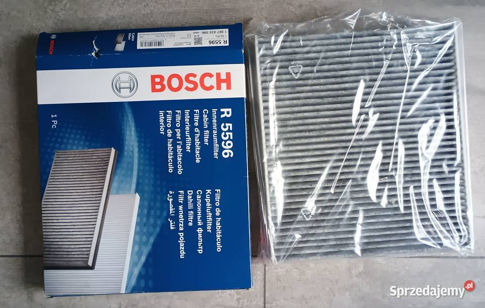 Filtr kabinowy BOSCH R5596 z węglem aktywnym 1 osobowe śląskie Sławków sprzedam