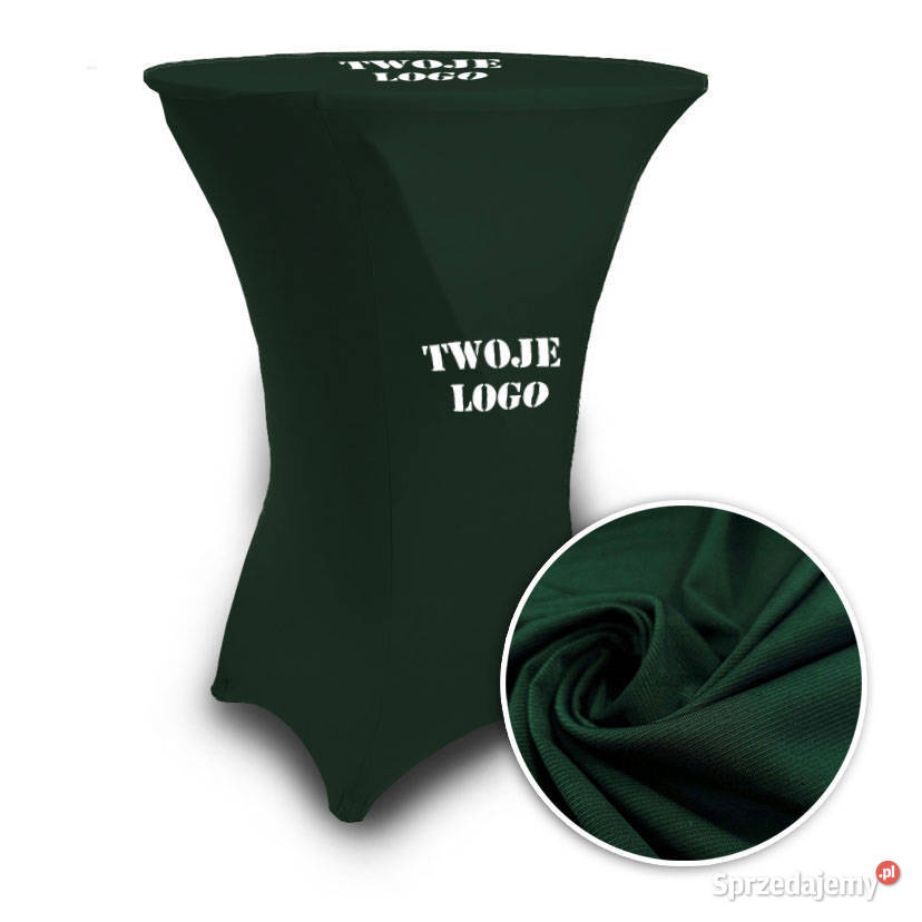 Zielony Pokrowiec na stolik cateringowy śląskie Częstochowa