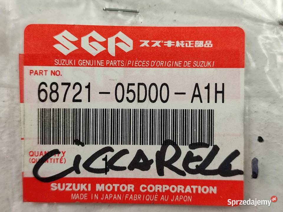 NAKLEJKA SUZUKI NA CZACHĘ SUZUKI DRZ125 20032007