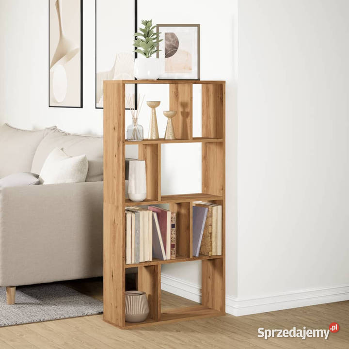 Regał na książki dąb artisian 60x20x120 WM858155 mazowieckie Warszawa