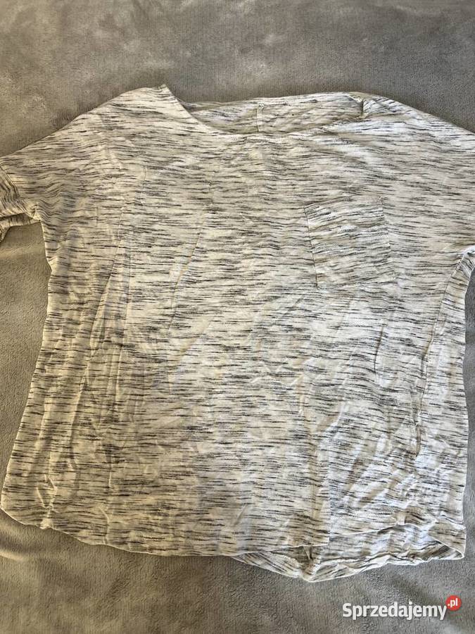 Bluzka z rękawem 34 jasna szary melanż Jasło