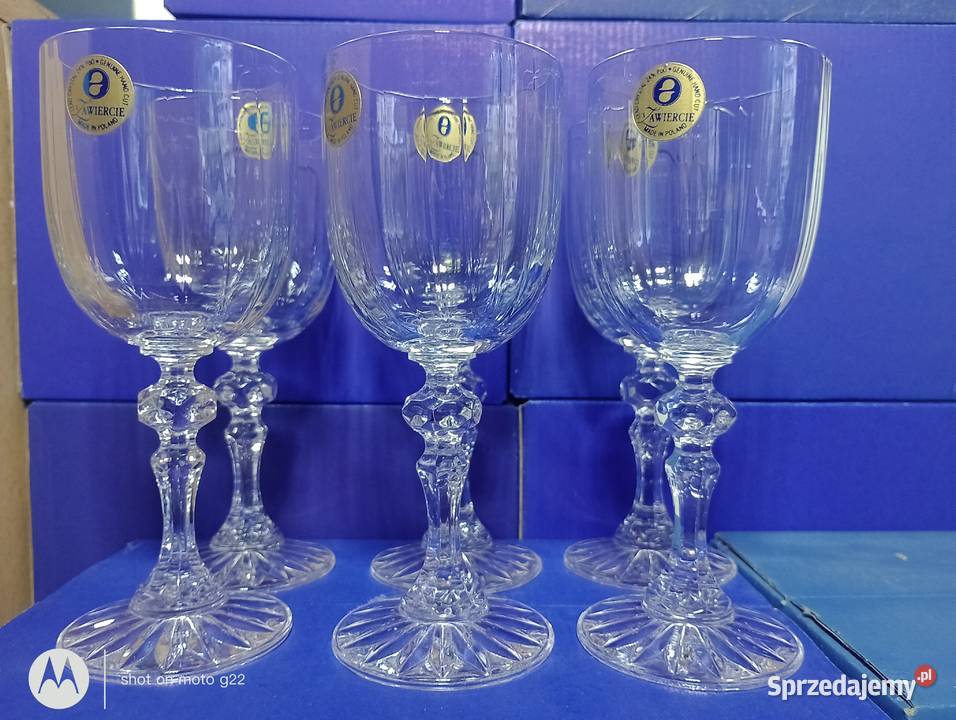 Kryształowe kieliszki do npwina o poj 170 ml Poręba