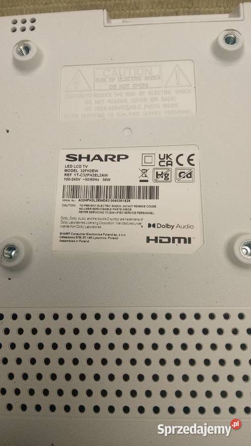 Sprzedam telewizor Sharp 22calepłyta główna Wrocław sprzedam