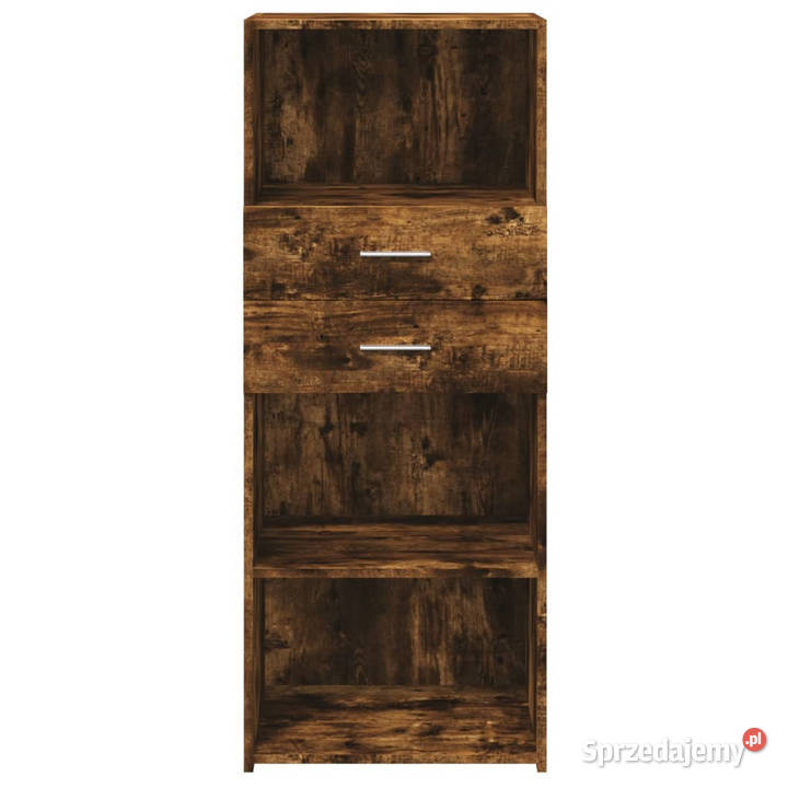 Wysoka szafka przydymiony dąb 50x425x124 mazowieckie Warszawa