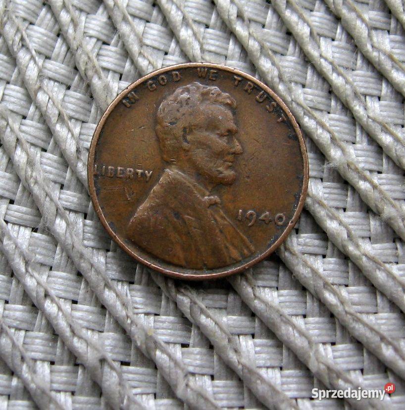 USA 1 Cent 1940r wielkopolskie sprzedam