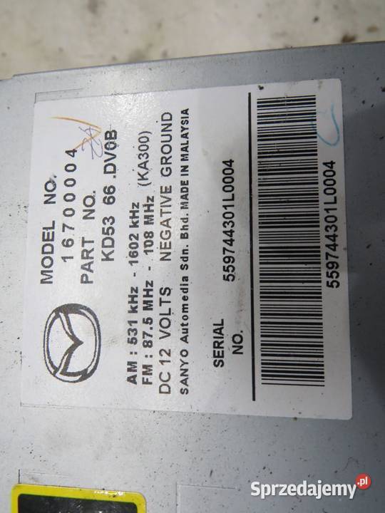 RADIO NAWIGACJA MAZDA CX5 KD5366DV0B