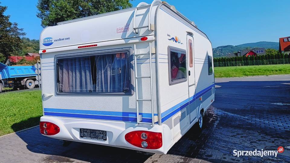 przyczepa kempingowa HOBBY campingowa kemping Międzybrodzie Bialskie