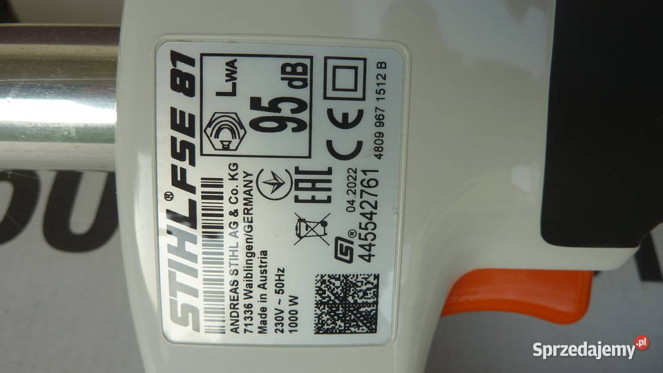 Kosa elektryczna Stihl FSE 81 moc 1000 Łódź