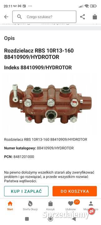 Rozdzielacz RBS Ursus 1224 mazowieckie