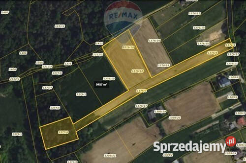 Działka rolna i las w gratisie Kończyce Wielkie