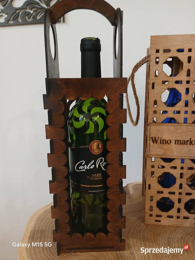Skrzynka na wino bo foliówka to obciach Skawina sprzedam