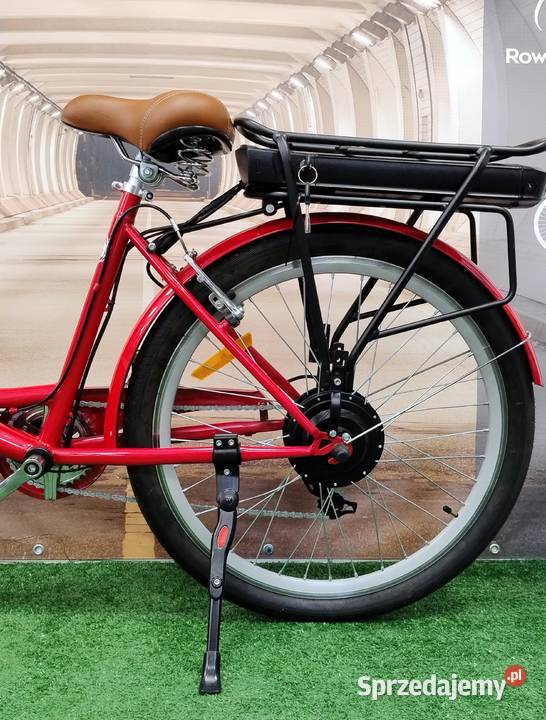 Rower elektryczy LUX CZERWONY 250W koło 26 rama Szczucin