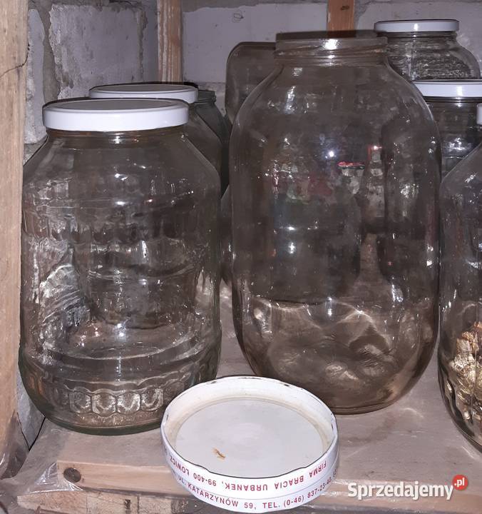 Słoiki z zakrętkami różne pojemności Nałęczów sprzedam
