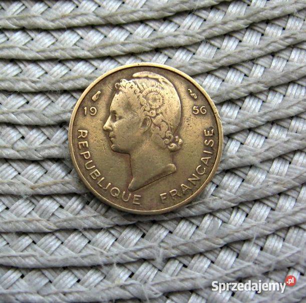 Francuska Afryka Zachodnia 5 Frank 1956r Numizmatyka wielkopolskie